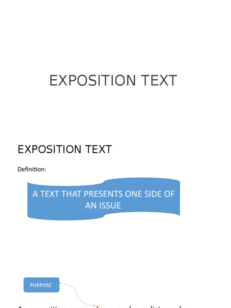 Understanding Exposition Text Types | PDF