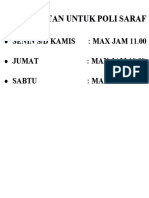 Persyaratan Untuk Poli Saraf