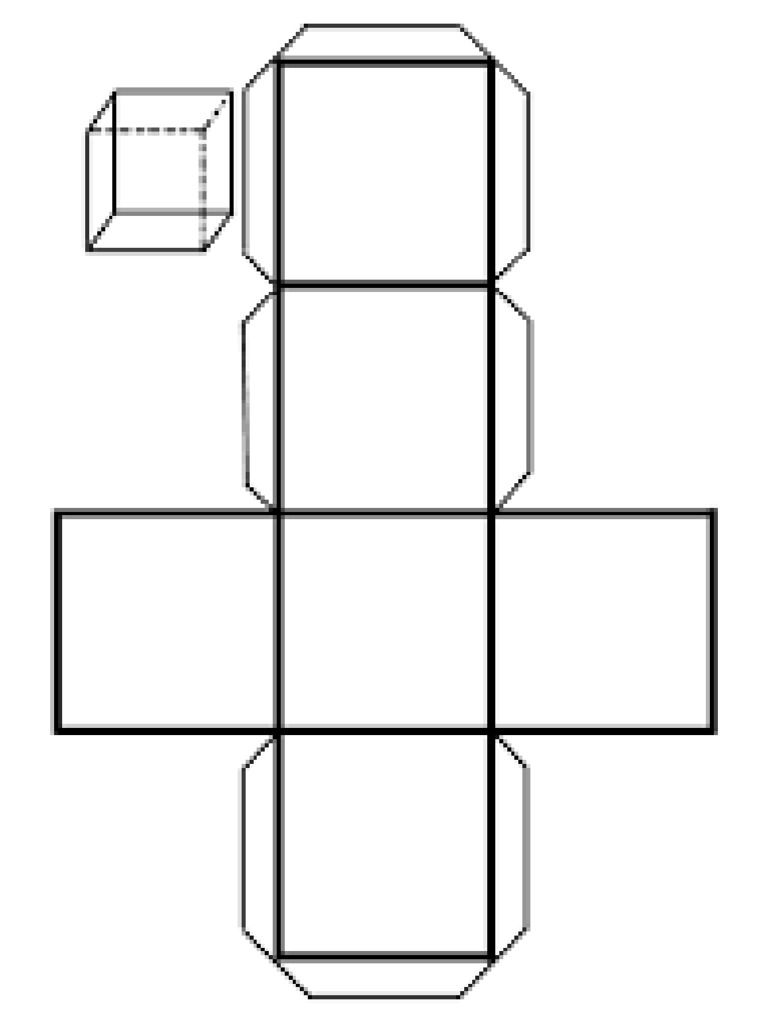 Como Hacer Un Cubo En 3d Desarrollo Cubo 3d | PDF