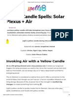 Yellow Candle Spells