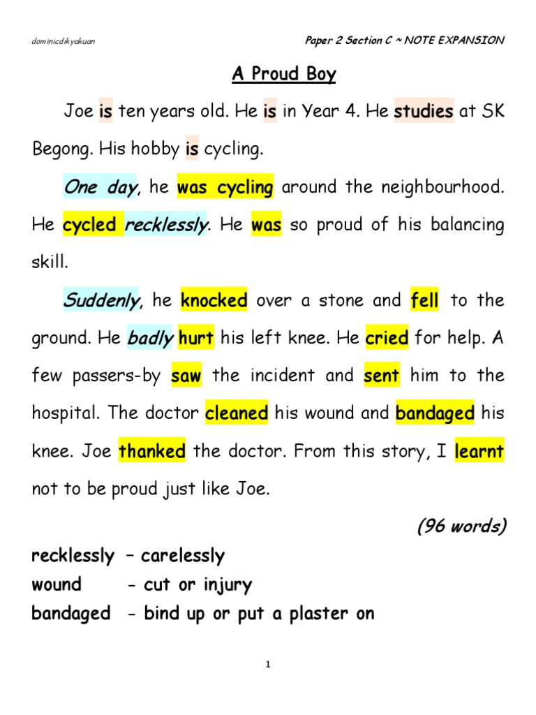 upsr section c note expansion short story samples 40 pages pdf nature