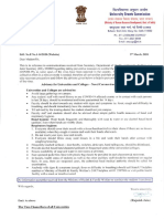 Advisory For Universties CoronaVirus Letter PDF