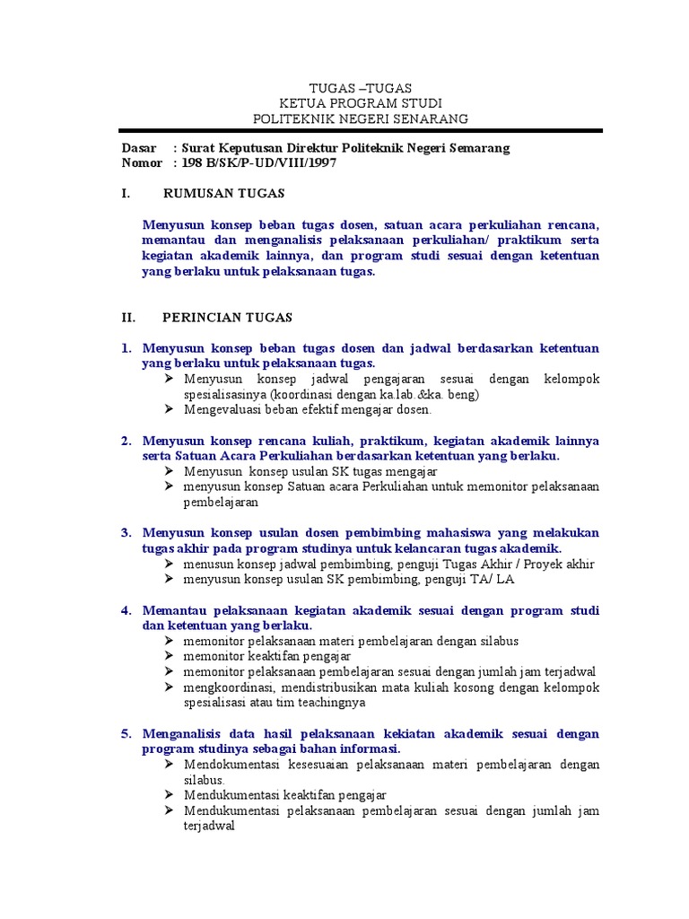 Tugas Kaprodi - Homecare24
