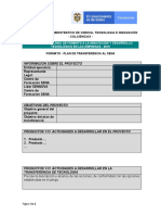 Formato - Plan de Transferencia Al Sena