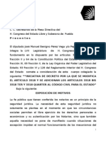 Iniciativa de Ley Para Regular Los Testamentos Militares