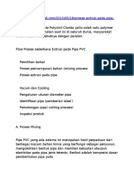 Proses Ektrusi Pada Pipa PVC PDF