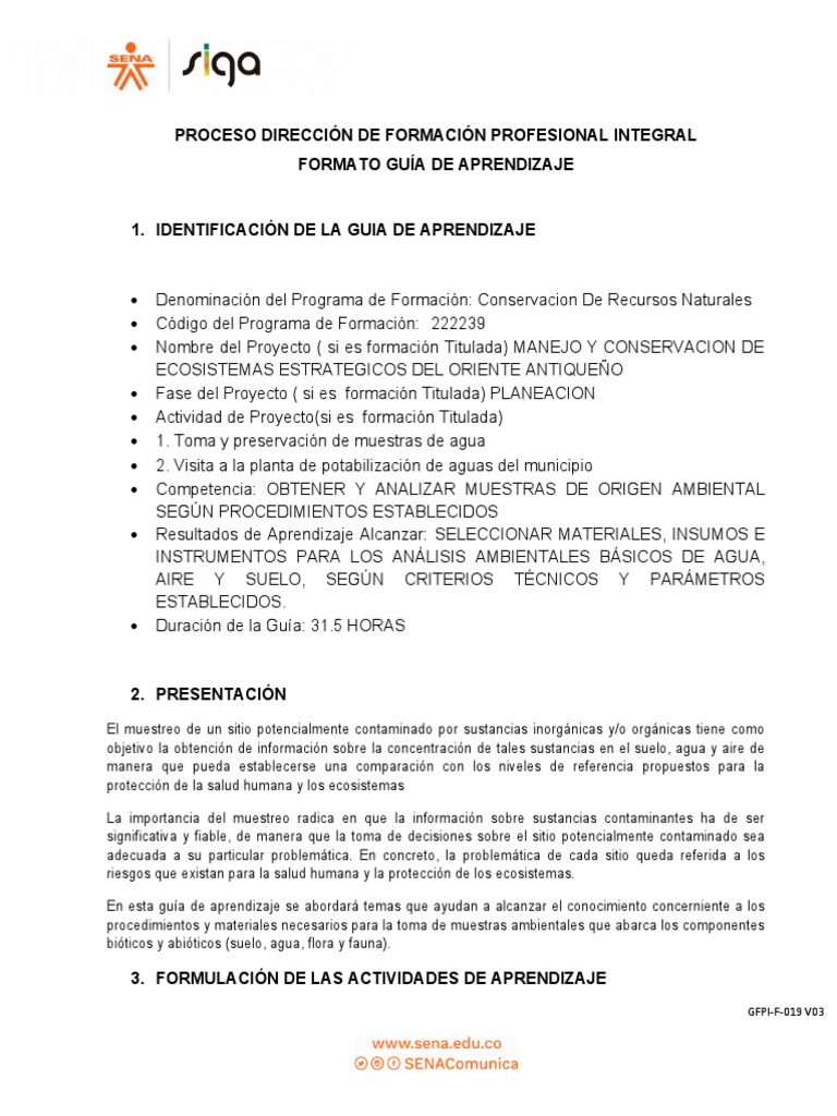 Gfpi-F-019 - Guia - de - Aprendizaje # 1 | PDF | Cloro | Ph