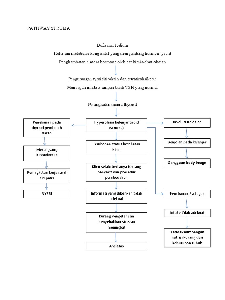 Patofisiologi dan Pathway Struma | PDF