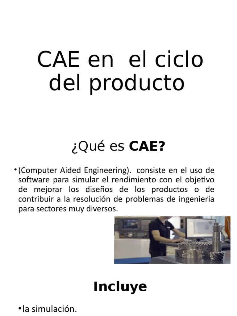 CAE en El Ciclo Del Producto | PDF | Ciclo de vida del producto ...