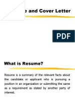 Resume Coverletter