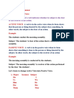 Class 8 English Grammar Voice 25 March