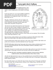 Vajrayogini Short Sadhana PDF