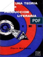 Macherey, Pierre (1974) Para Una Teoria de La Produccion Literaria