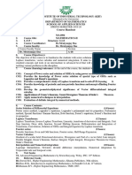 Course Handout Math-Ii (Ma 1004) PDF