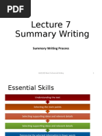 Lecture 7 Summary Writing