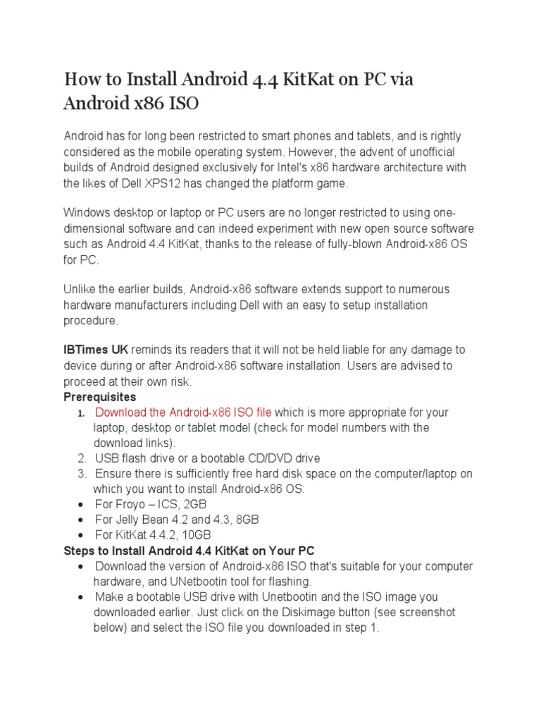 How To Install Android 4 | PDF | Android (Operating System) | Booting