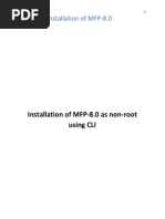 Installation of MFP-8.0 