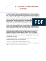 Derechos Y Deberes Constitucionales de Guatemala
