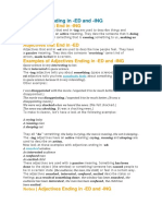 Adjectives Ending PDF