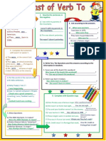 Simple Past of Verb To Be PDF