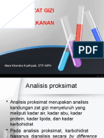 Analisis Zat Gizi Bahan Makanan