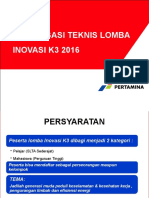 Sosialisasi Teknis Lomba Inovasi K3 2015