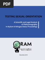 Download Testing Sexual Orientation A Scientific and Legal Analysis of Plethysmography in Asylum and Refugee Status Proceedings by LGBT Asylum News SN45350420 doc pdf