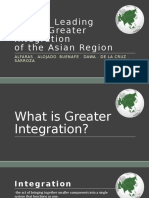 Factors Leading To The Greater Integration of Asian Regions