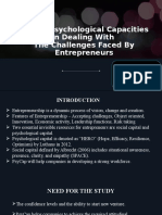 PsyCap of Entrepreneurs
