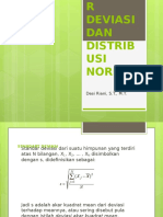 STANDAR DEVIASI Dan DISTRIBUSI NORMAL-1