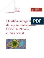 Retos Coronavirus en Clinica Dental PDF