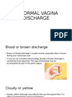 Abnormal Vagina Discharge