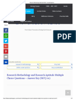 Research Methodology - Aptitude MCQ 01 - Easybiologyclass PDF