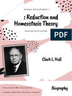 Drive Reduction and Homeostasis Theory 1