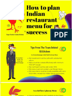 How To Plan An Indian Restaurant Menu For Success Learn From The Fine Dining Indian Tutorial