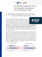 62% dos brasileiros não guardam dinheiro