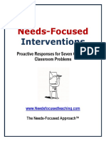 Needs Focused Interventions