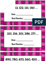 Number Pattern Task Cards 2