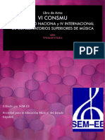 LIBRO DE ACTAS DEL VI CONSMU- CONGRESO INTERNACIONAL DE CONSERVATORIOS SUPERIORES DE MÚSICA