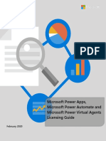 Power Apps Power Automate and Power Virtual Agents Licensing Guide - Feb 2020