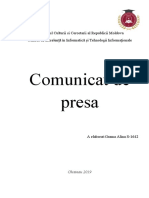 comunicat de presa