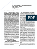 Evidence for somatic rearrangement of immunoglobulin genes in mice