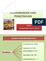 Perkembangan Ilmu Pengetahuan