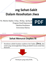 Rentang Sehat-Sakit Dalam Kesehatan Jiwa