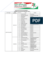 Jadwal Wawancara Peserta