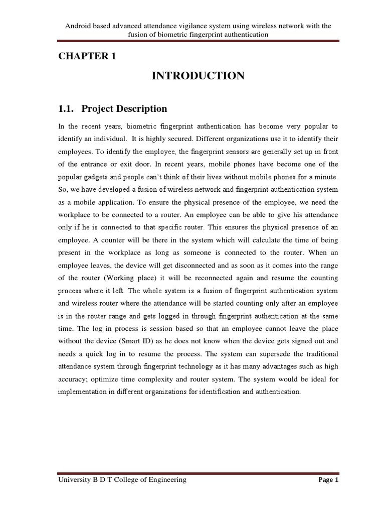 Android Biometric Attendance System | PDF | Software Testing | Unit Testing