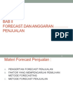 Bab Ii - Forecast Dan Anggaran Penjualan