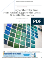 The History of The Color Blue - From Ancient Egypt To New Discoveries