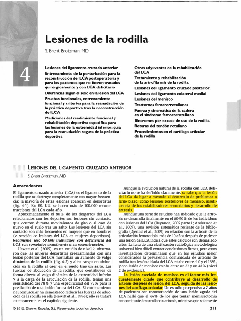 Rodilla Brotzman PDF | PDF