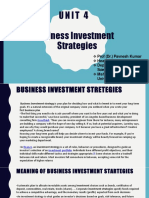 Unit 4 Businss Investment Strategies PDF